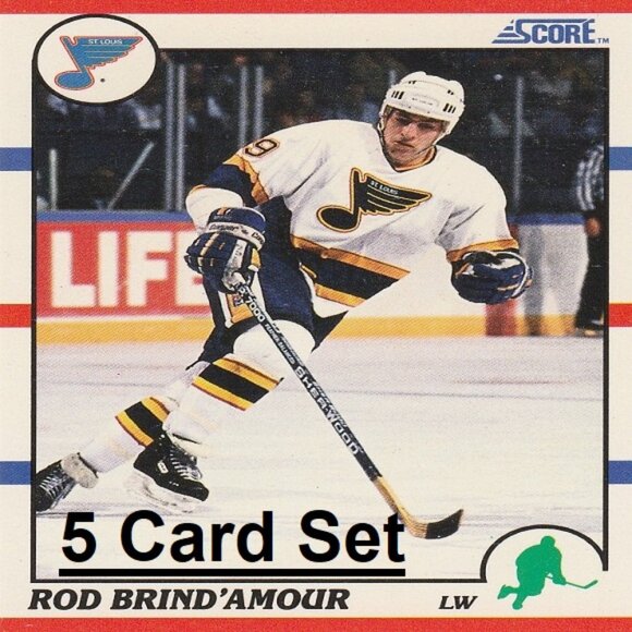 Rod Brind'Amour  St. Louis Blues NHL Hockey Card Collection - 5 Card Set - Picture 1 of 6